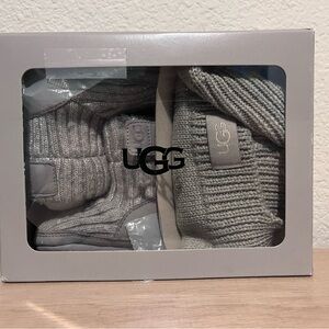 UGG Light Gray Knit Baby Set